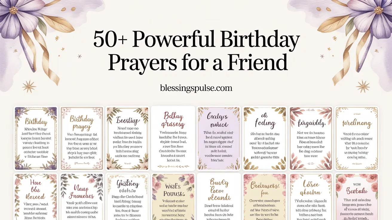50+ Powerful Birthday Prayers for a Friend