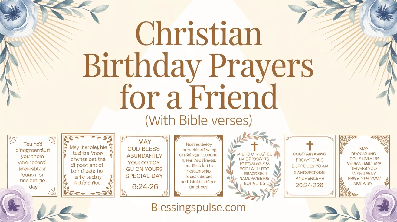 Christian Birthday Prayers for a Friend (With Bible Verses).