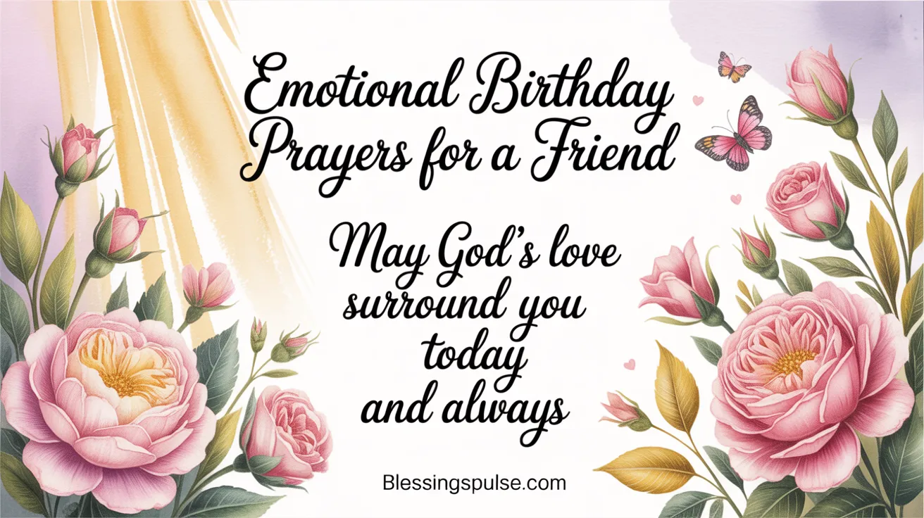 Emotional Birthday Prayers for a Friend.