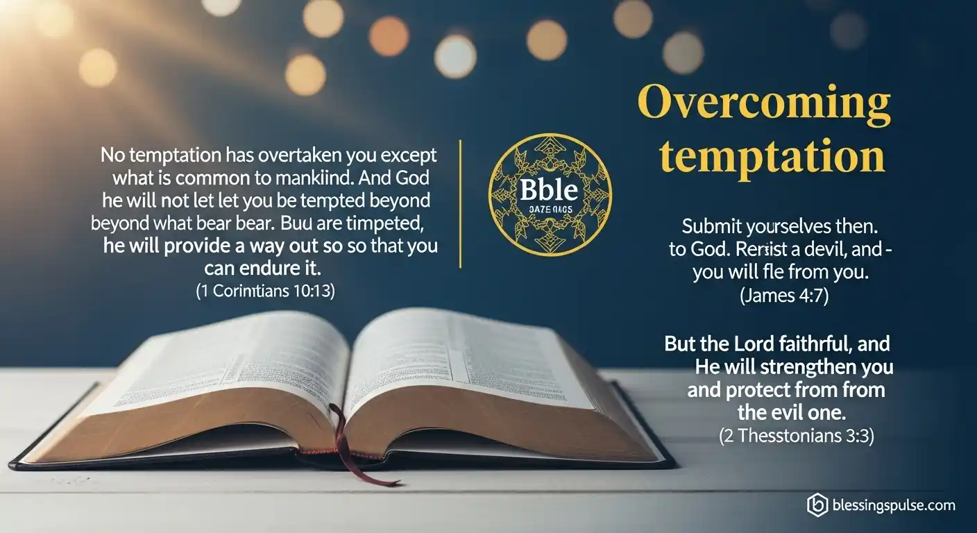 Encouraging Bible Verses for Overcoming Temptation.
