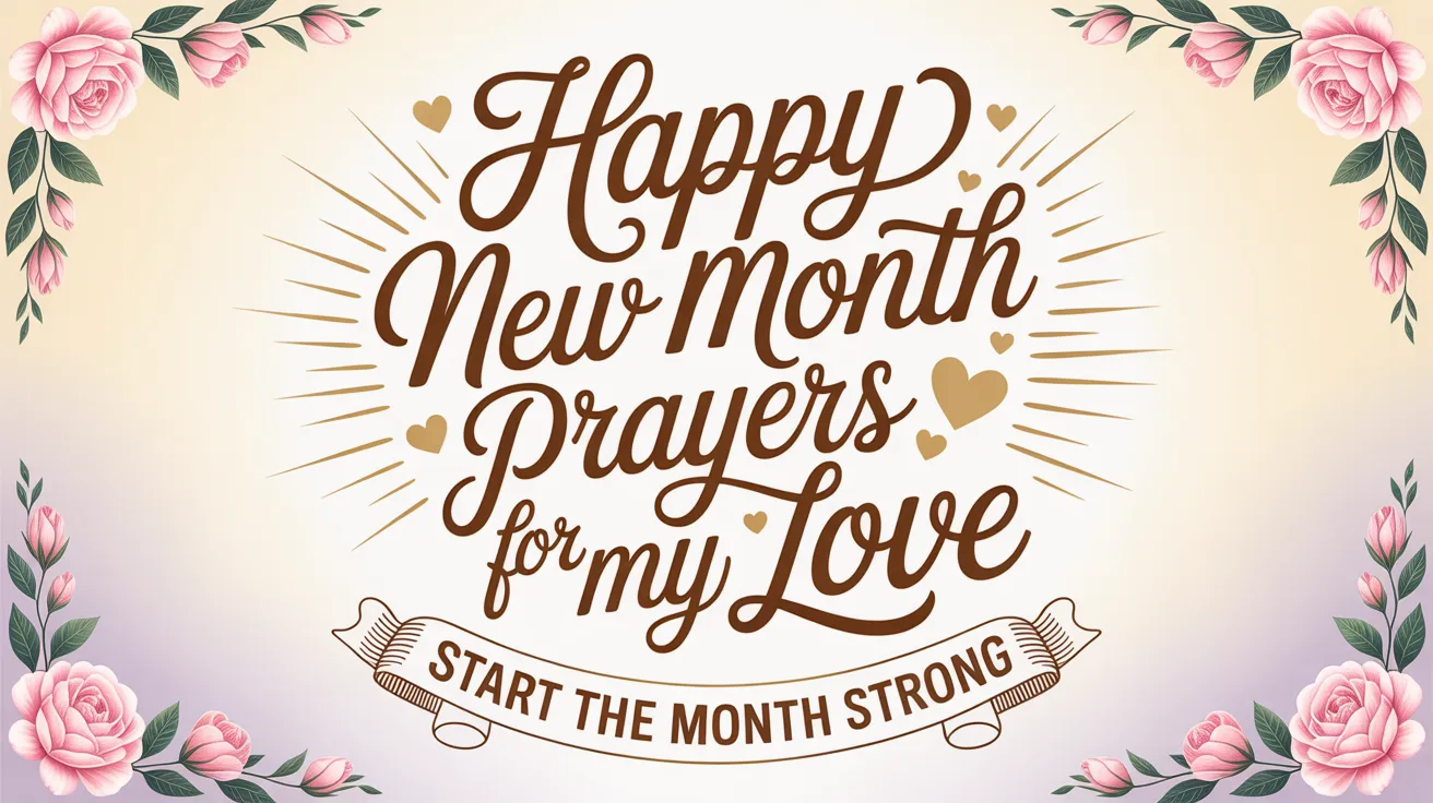 Happy New Month Prayers for My Love to Start the Month Strong.