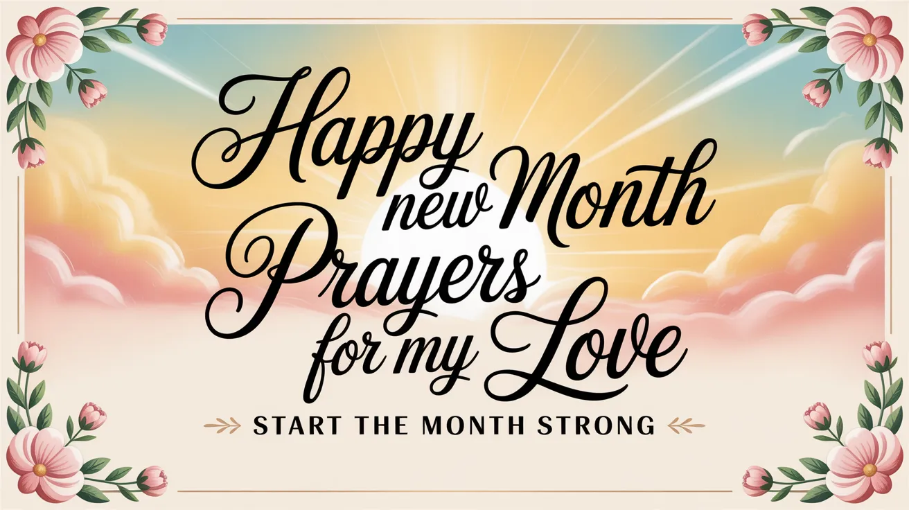 Happy New Month Prayers for My Love.