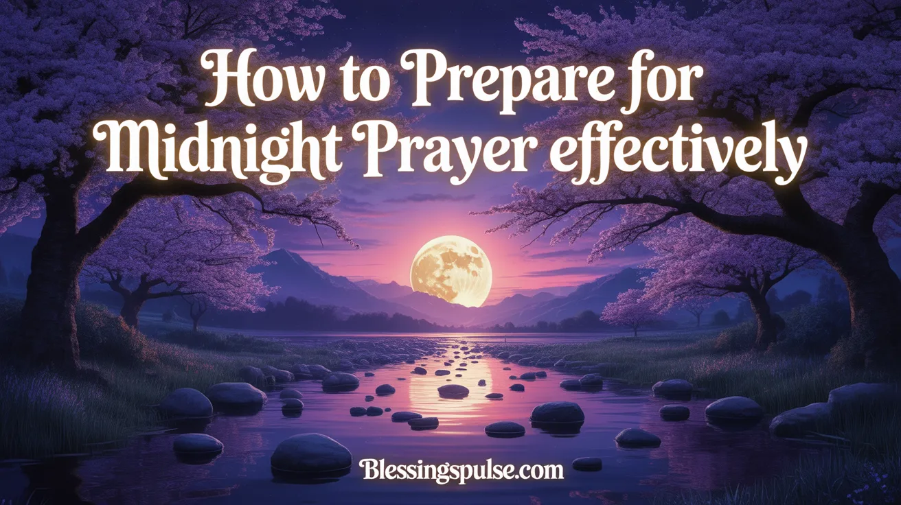 How to Prepare for Midnight Prayer Effectively