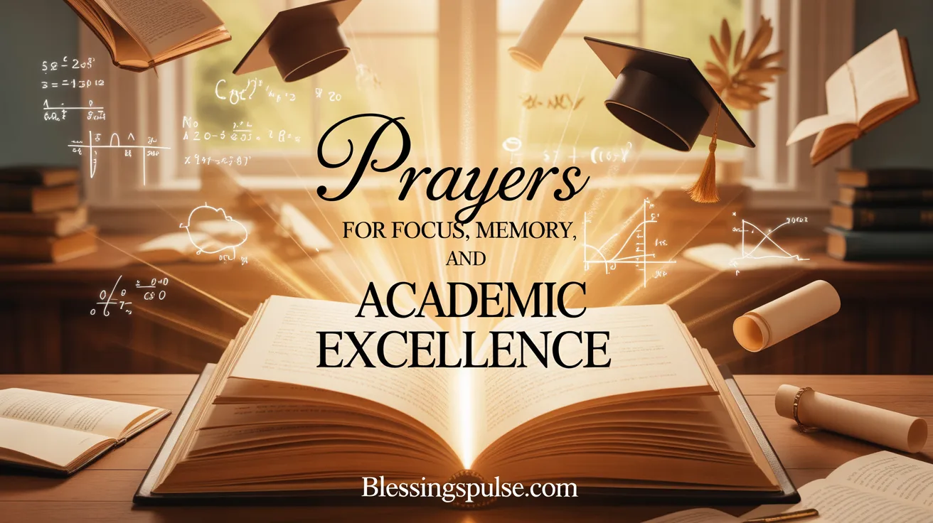 Prayers for Focus, Memory, and Academic Excellence