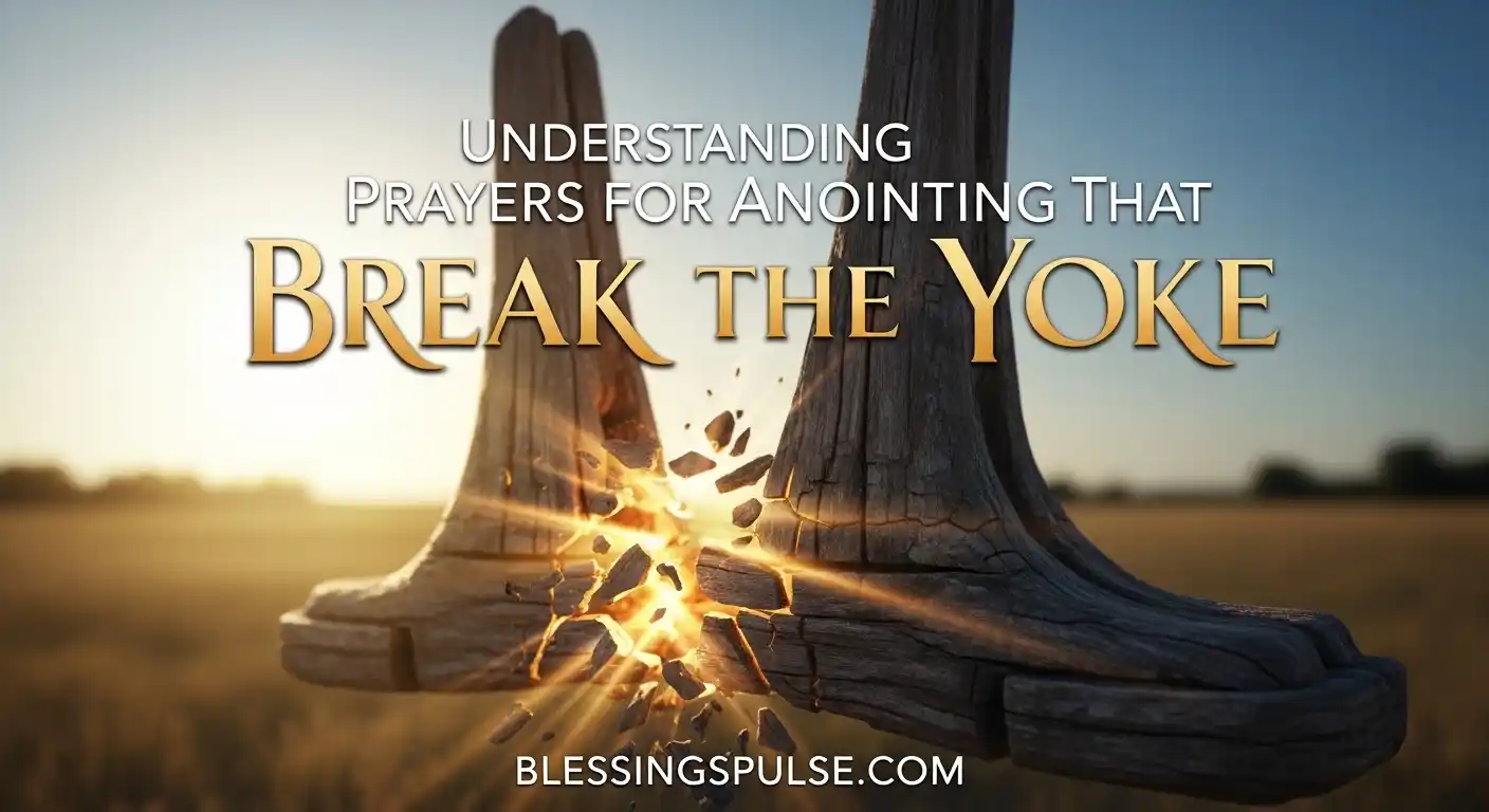 Understanding Prayers for Anointing That Break the Yoke.
