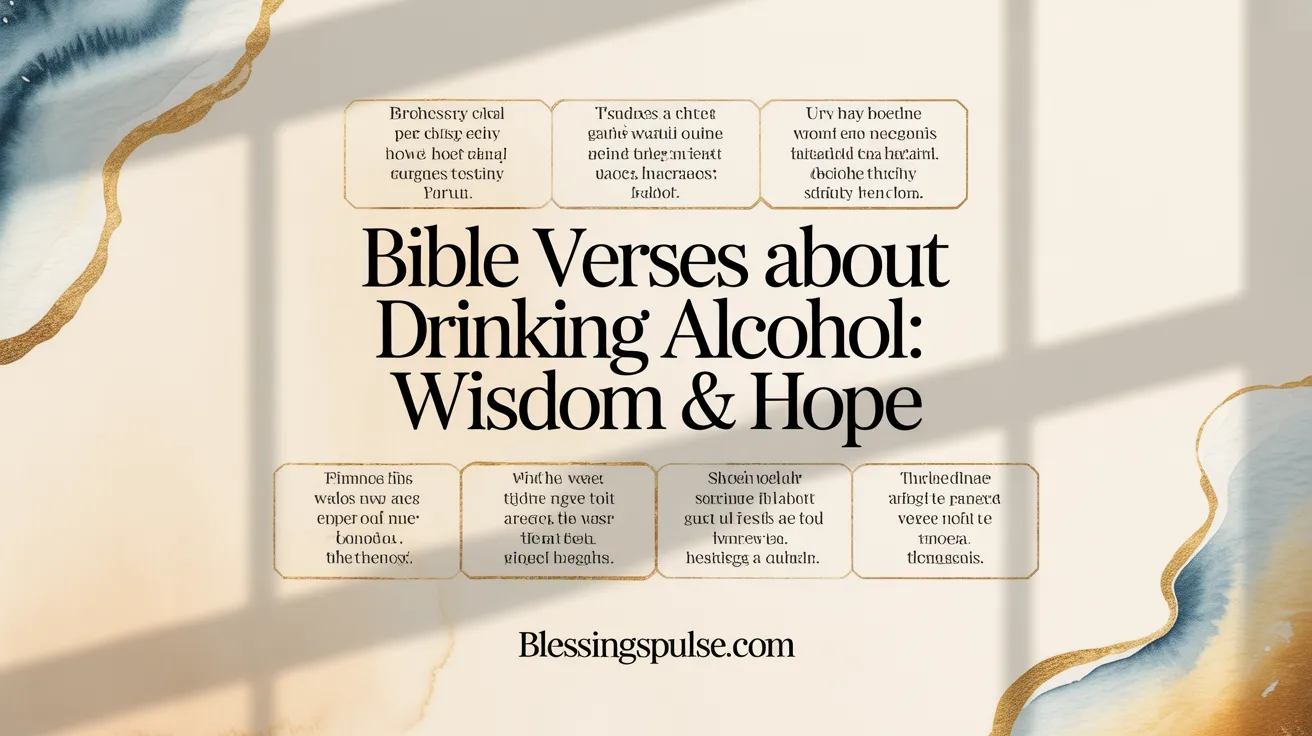 What Does the Bible Say About Drinking Alcohol?