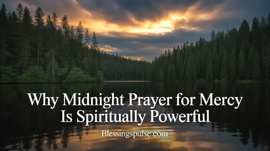 Why Midnight Prayer for Mercy Is Spiritually Powerful
