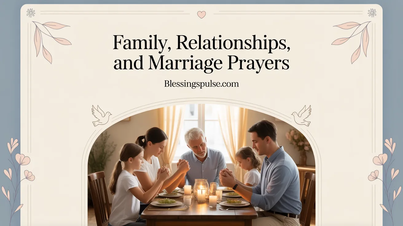 Family, Relationships, and Marriage Prayers